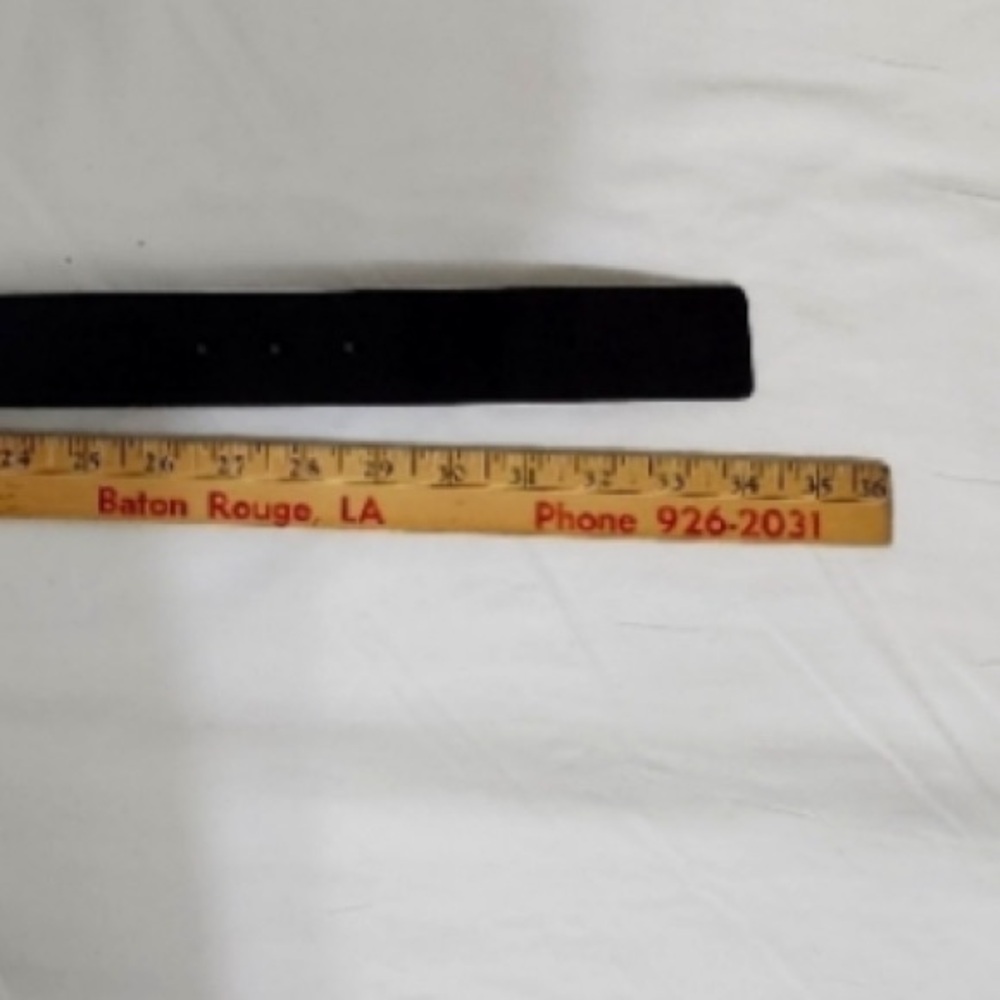 Vintage Gucci Black/Silver Leather Belt - Picture 5 of 7